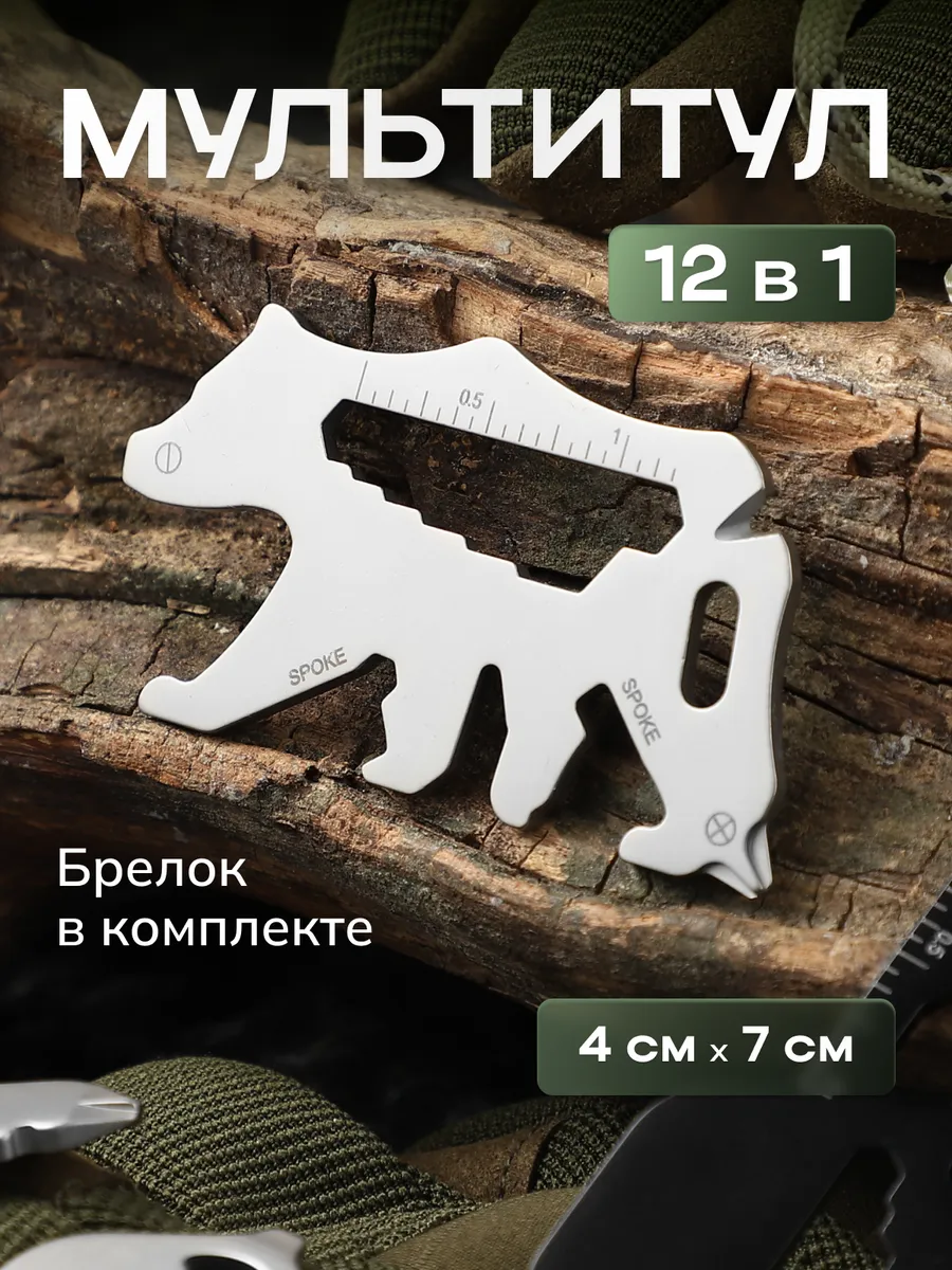 Мультитул многофункциональный брелок