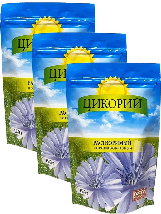 FITOLINE Цикорий растворимый, порошкообразный, 150 г х 2 шт, 150 г, 3 шт