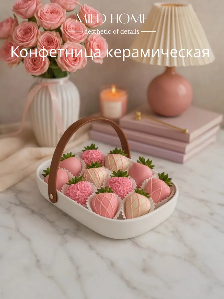Конфетница керамическая