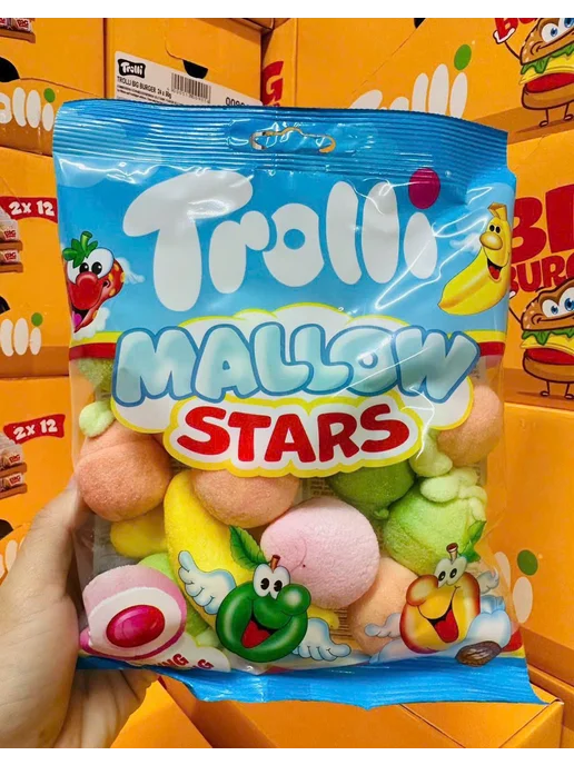 Trolli Маршмэллоу "Mallow Stars", 2х150гр, 150 г, фото 2