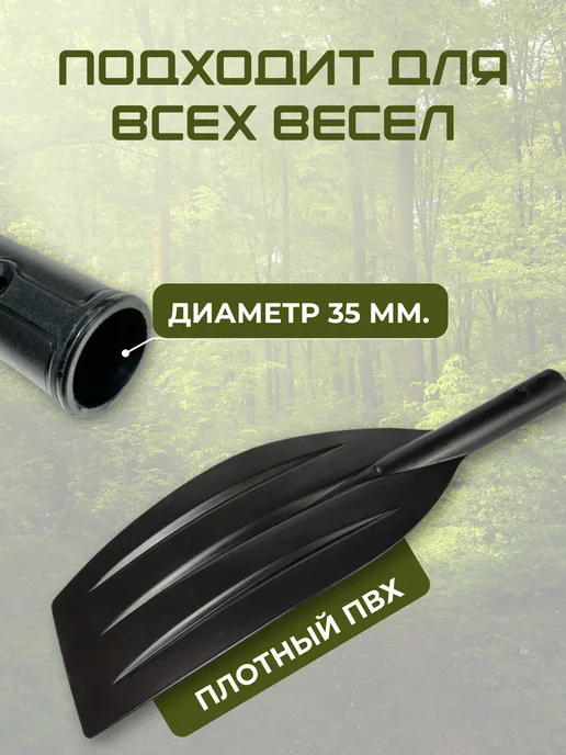 Лопасть для весла запасная, изогнутая форма, 58х20 см, 58x20 см, фото 2