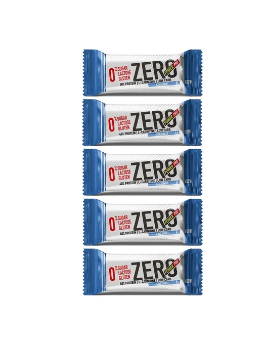 POWER PRO Протеиновый батончик 40% ZERO 5 шт 50 гр Кокос, 5 шт, 50 г