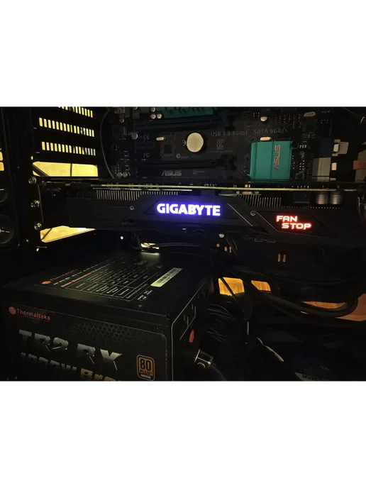 Gigabyte Видеокарта для ПК GeForce GTX 1050 Ti OC 4G с RGB подсветкой, 4 г, фото 2