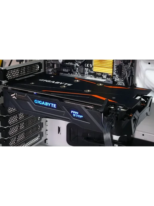 Gigabyte Видеокарта для ПК GeForce GTX 1050 Ti OC 4G с RGB подсветкой, 4 г, фото 3