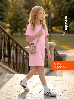Платье детское трикотажное с коротким рукавом