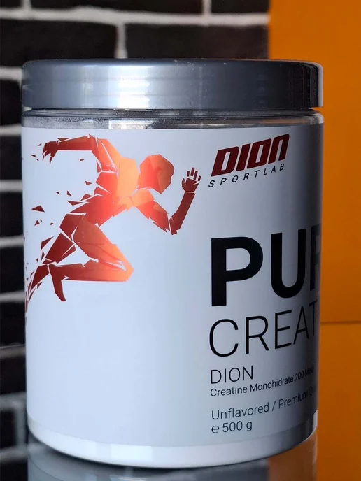 DION SPORTLAB Профессиональный PURE CREATINE Моногидрат, порошок 500г, EU, 500 г, фото 2
