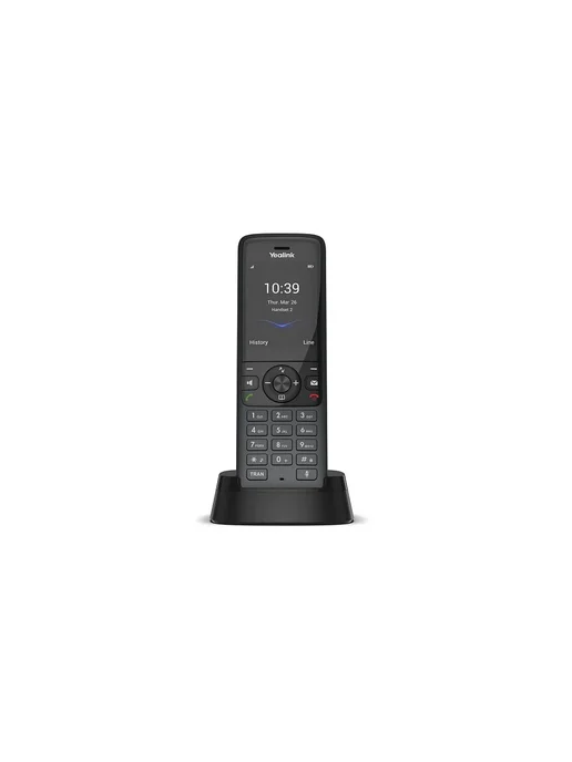 YEALINK Телефонная система W78P (база W70B+трубка W78H) до 10, черный, фото 2