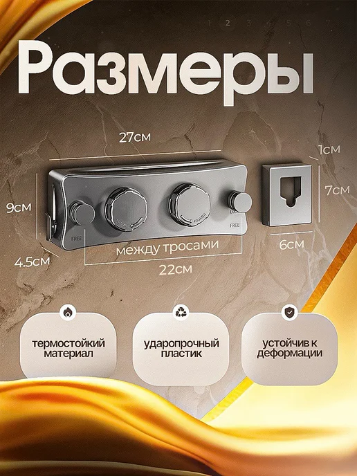 Сушилка для белья настенная выдвижная, серый, фото 4