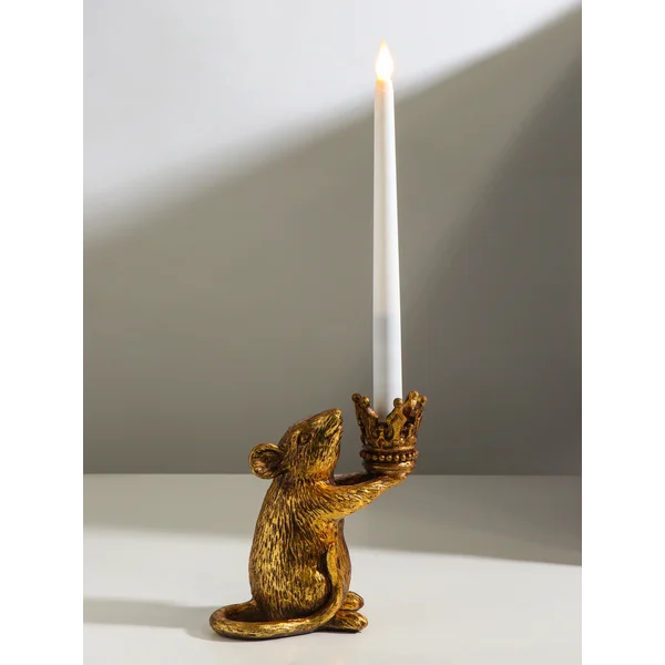 Подсвечник Мышка с короной