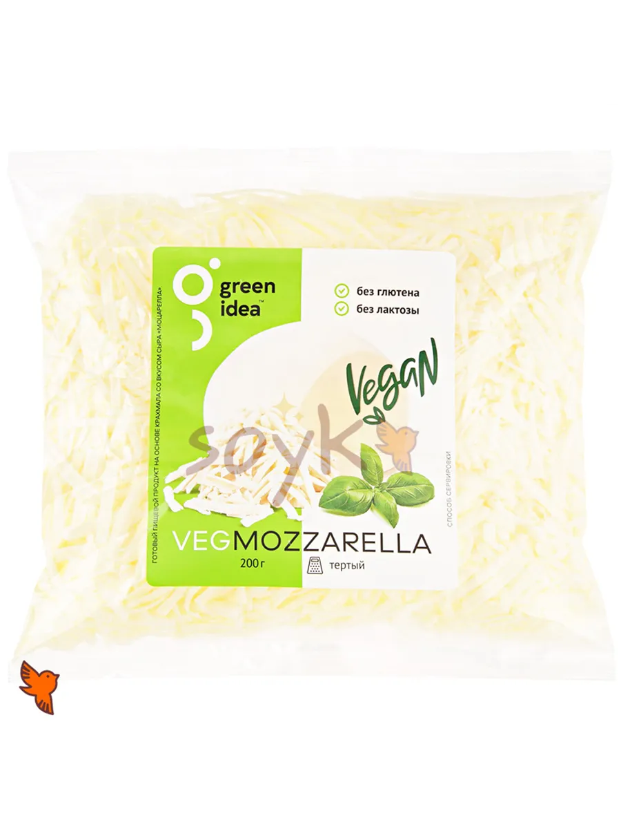 Продукт постный Моцарелла тертый «Green Idea», 200г