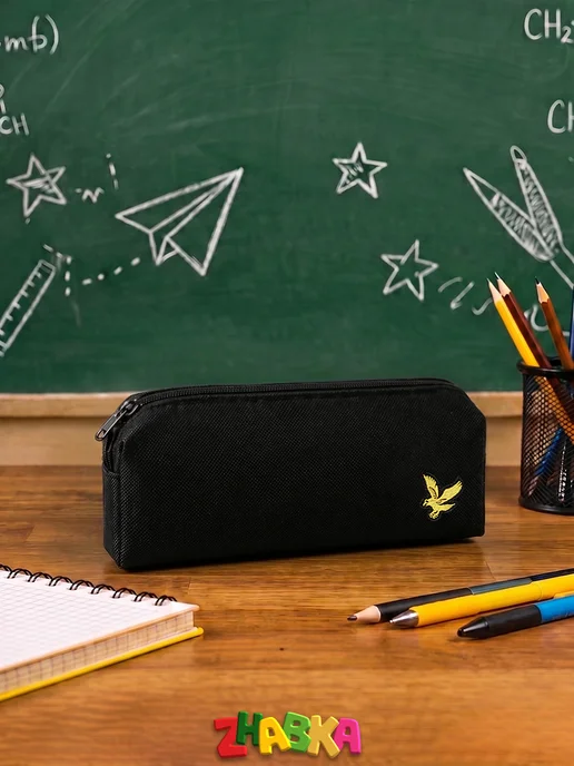 ZHABKA Пенал органайзер школьный подростковый Lyle & Scott, черный, фото 2