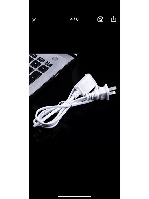 MyPads Кабель удлинитель с американской вилкой белый 2 м, 2 м, фото 3