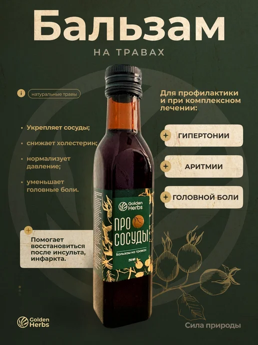 ТРАВЫ БАШКИРИИ Сироп Про Сосуды от головной боли, 250 мл
