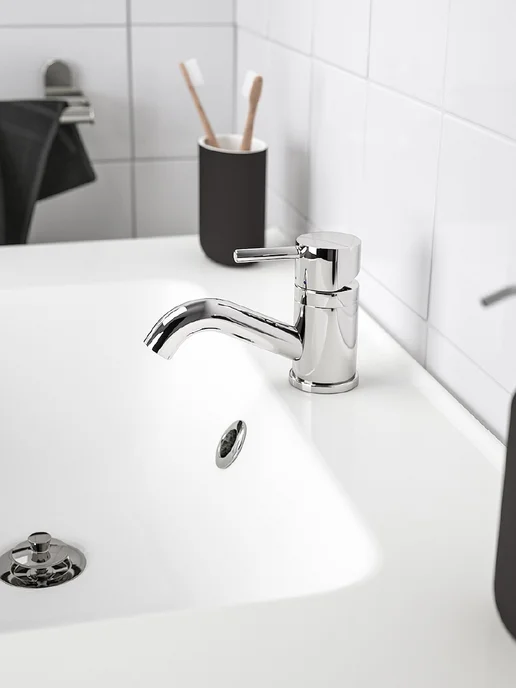 IKEA EKOLN Стакан для щеток зубных ИКЕА керамика, серый, серый, фото 5