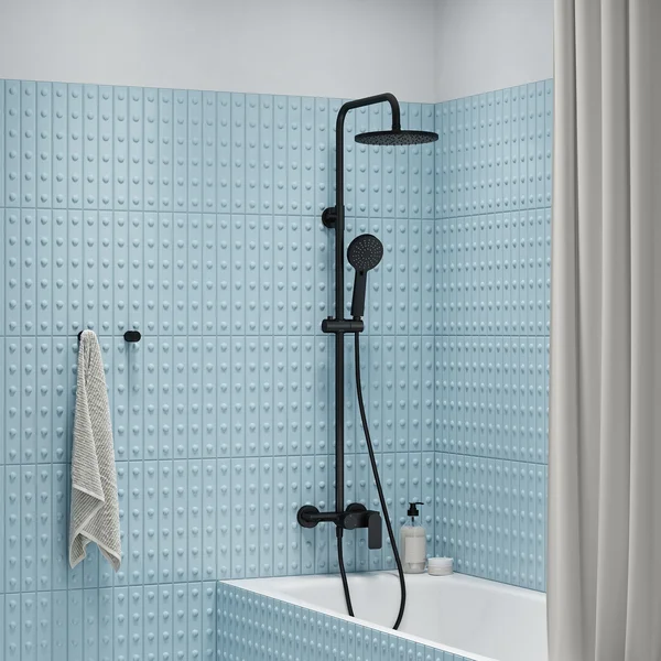 Фото товара на маркетплейсе wildberries Душевая система с тропическим душем и изливом