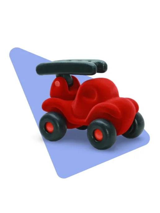 Rubbabu Toys 20009 Каталка для детей "Пожарная машина", из каучука 18 см, черный, фото 2