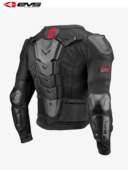 evs Моточерепаха Comp Suit Защитный панцирь, черный, фото 2