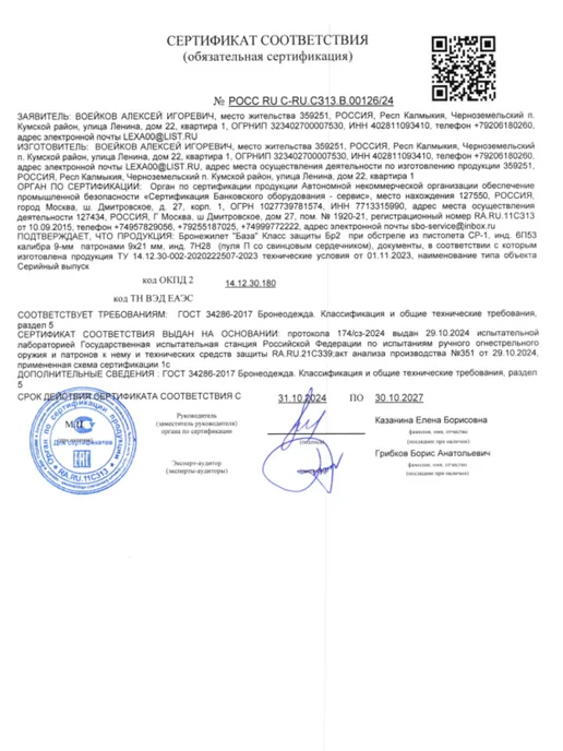 TOGA UNIT Бронежилет тактический с баллистикой БР2, полный комплект, зеленый, фото 8