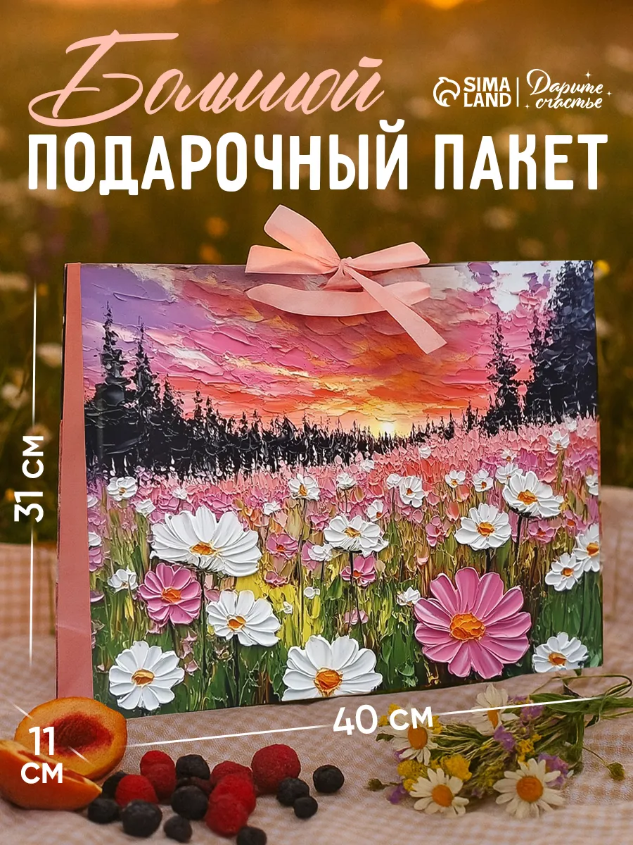 Большой подарочный пакет для подарков