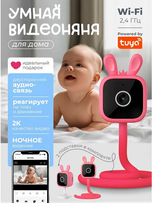 REGGO Видеоняня камера видеонаблюдения для дома Wi-Fi с телефона, вариант