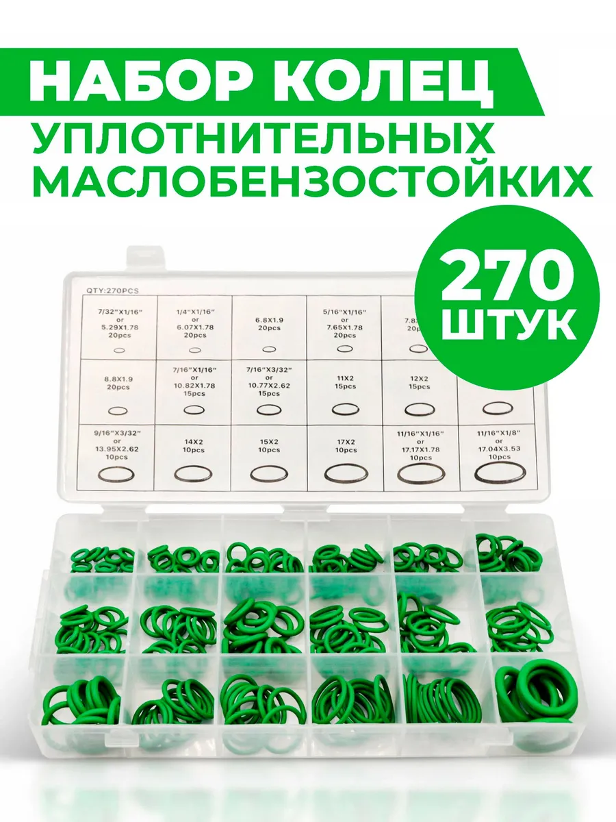 Набор уплотнительных резиновых колец