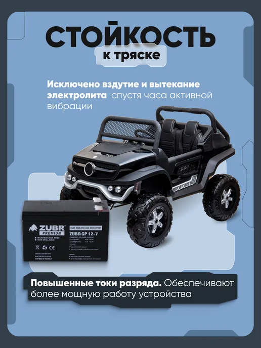 ZUBR Аккумулятор для опрыскивателя 12v 9 Ah AGM, вариант, фото 6