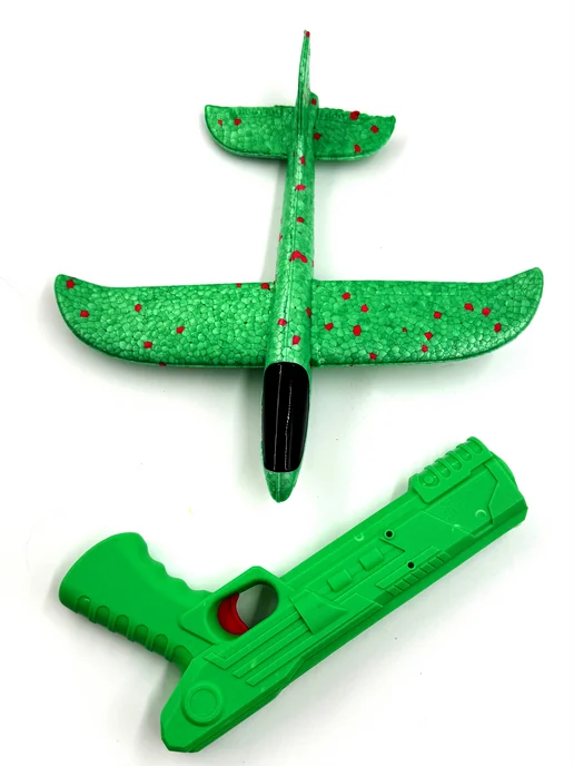 AYVA TOYS Самолет из пенопласта с катапультой, зеленый, фото 4