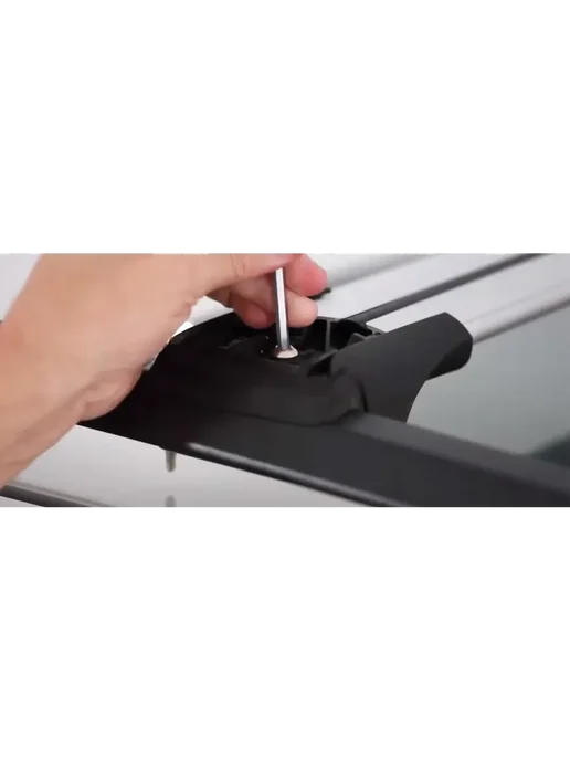 AVAG Toyota Land Cruiser до 2002 5 дв. Багажник на рейлинги 45B, черный, фото 8