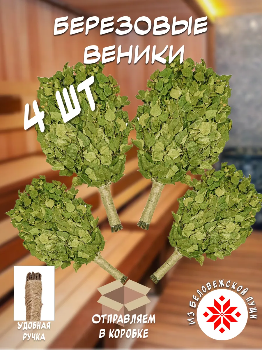 Берёзовые веники - 4 шт.