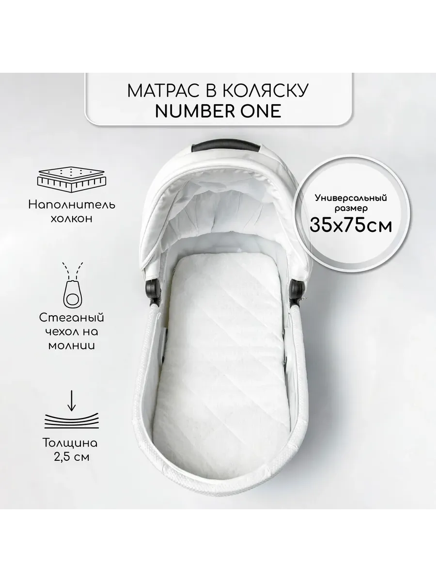 Матрас в коляску Number one 35 х 77
