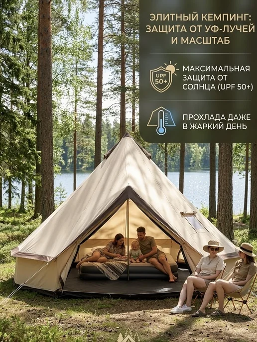 House&VA Шатер туристический Юрта 400х400х250 см, 400x250 см, фото 2