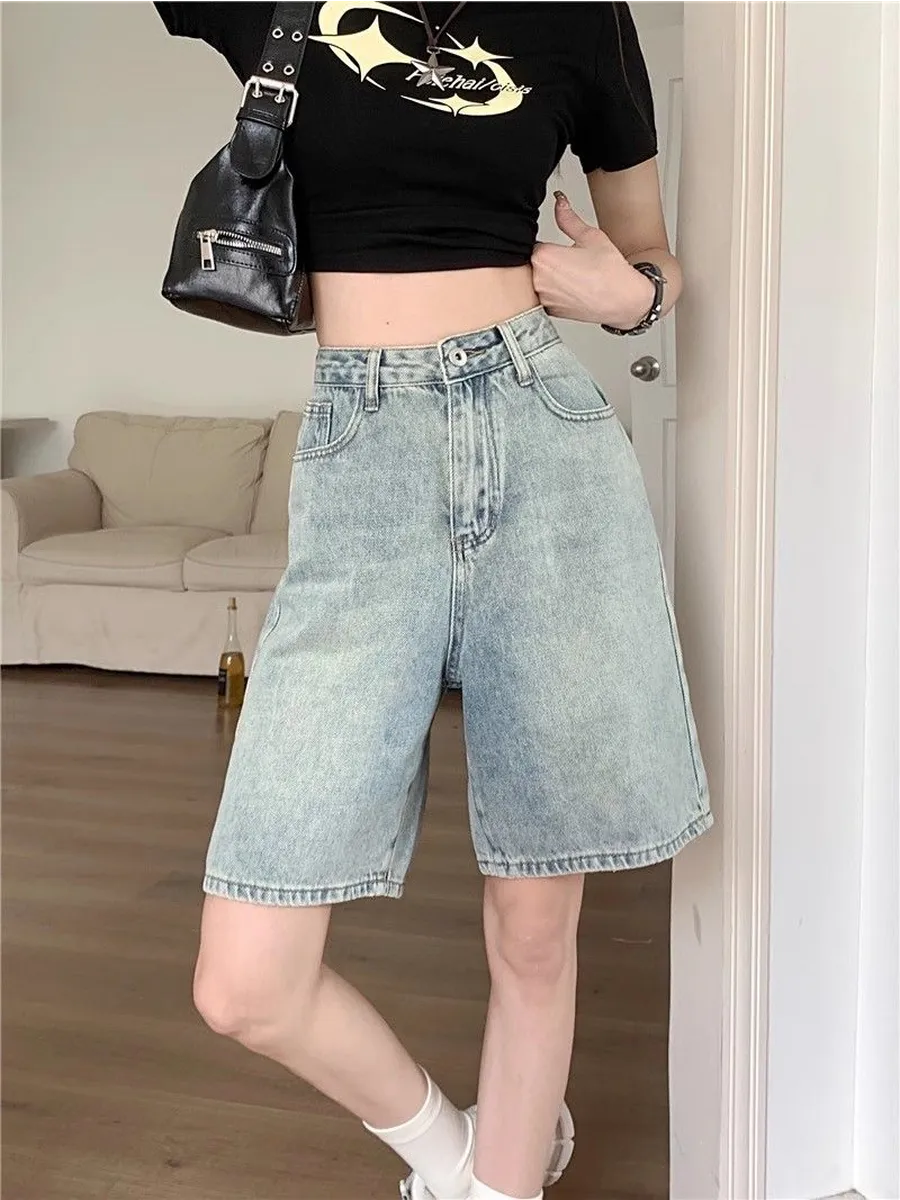 Y2K-Летние шорты-джинсы