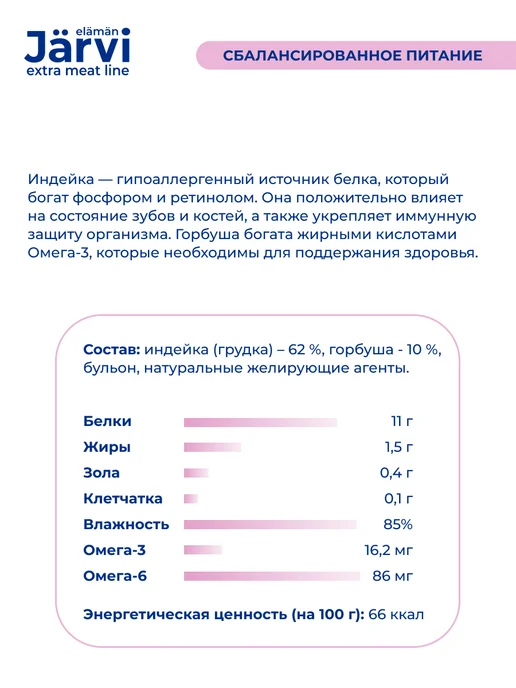 Jarvi elaman Лакомство для кошек и котят мясные волокна, 50 г х 12 шт, 50 г, 12 шт, фото 4