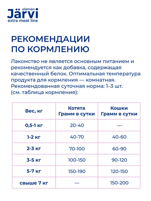 Jarvi elaman Комбо-набор мясные волокна для кошек, 50 г х 9 шт, 50 г, 12 шт, фото 5