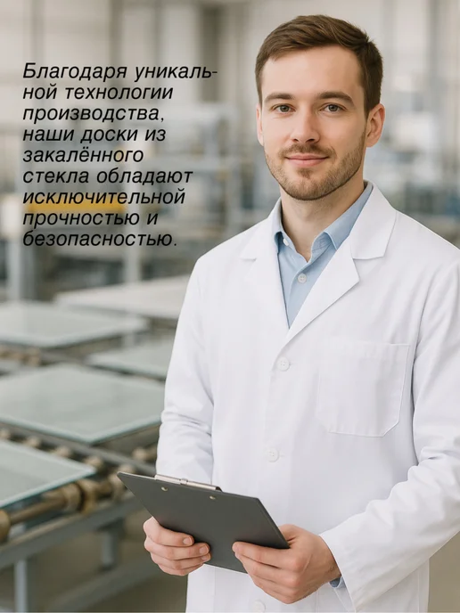 KIRILL LAPKIN Доска разделочная стеклянная, черный, фото 8