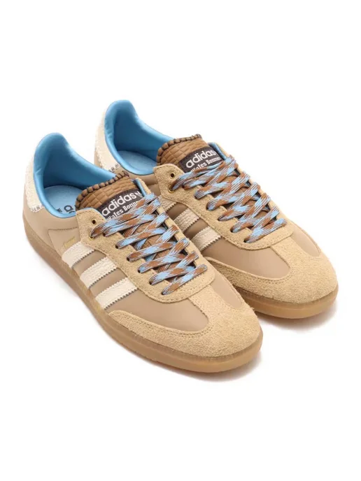 adidas gazelle silver green womens Adidas x Wales Bonner Pony Leo Samba Shoes – Extra Butter