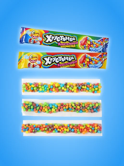 Канди клаб Мармелад Хрустямба в хрустящей обсыпке, 30 шт по 10 гр, 30 шт, 10 г, фото 2