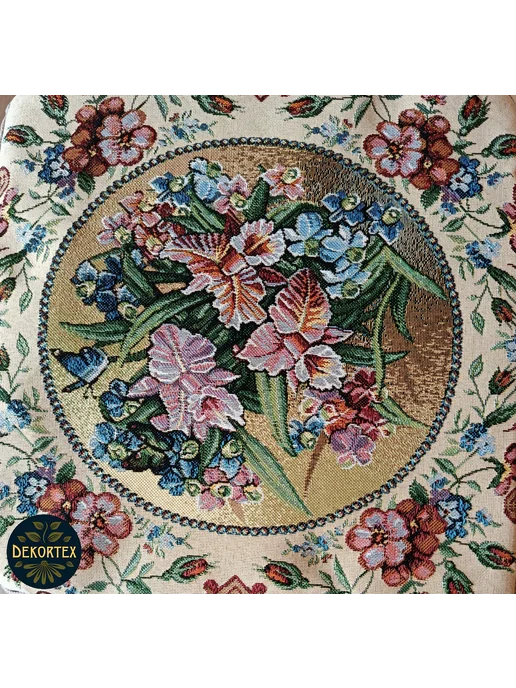 DEKORTEX Набор чехлов на табурет Орхидеи (33х33 см) - 2шт, 33x33 см, 4 шт, фото 4