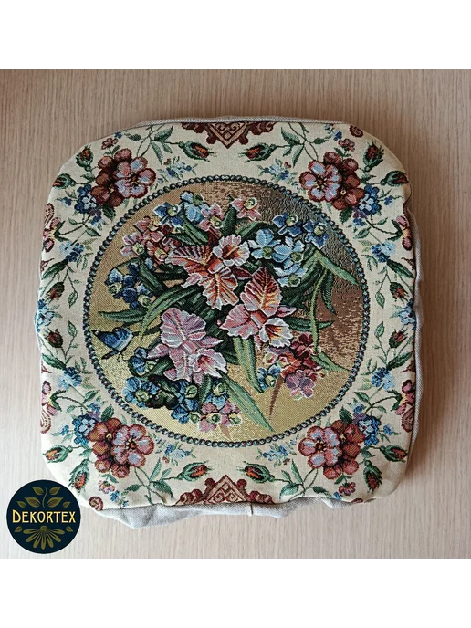 DEKORTEX Набор чехлов на табурет Орхидеи (33х33 см) - 2шт, 33x33 см, 4 шт, фото 6