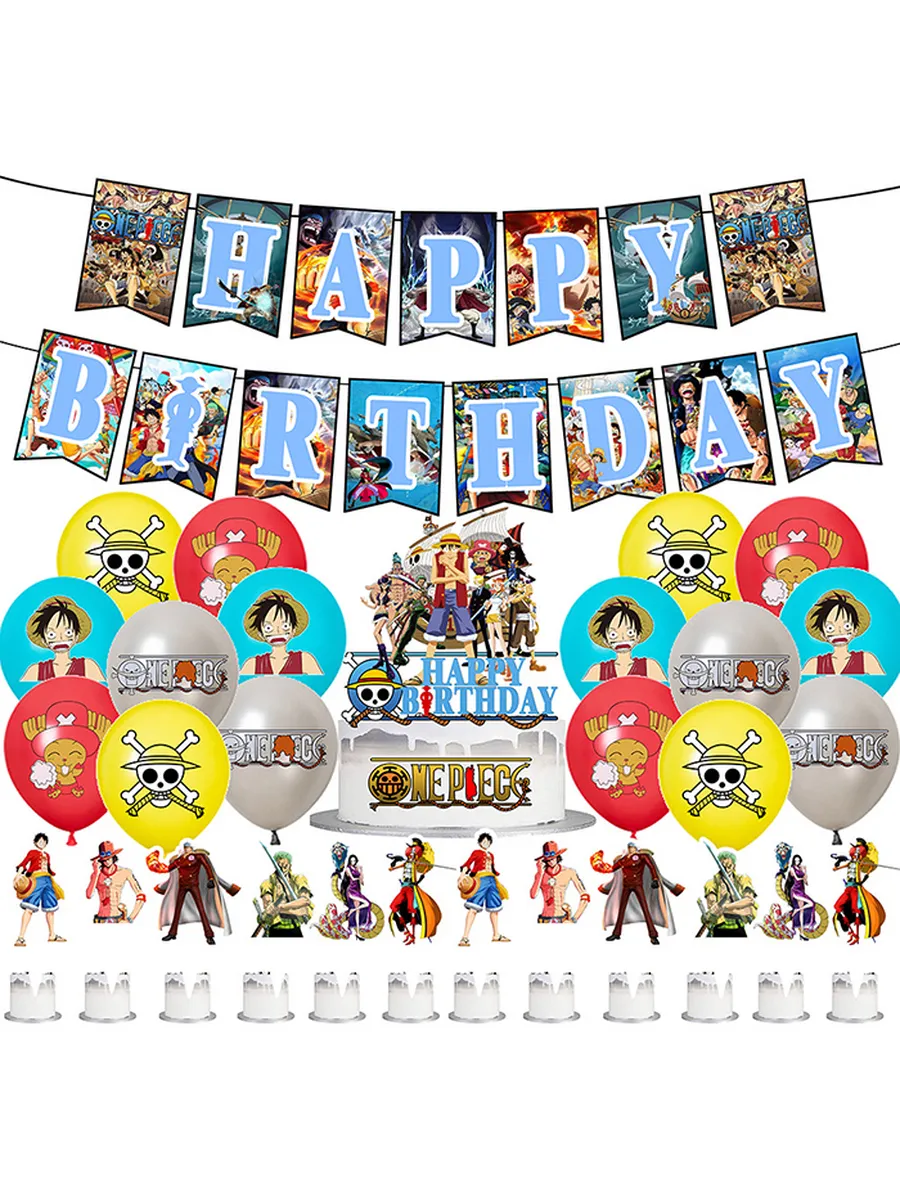 Набор для украшения дня рождения "One Piece"