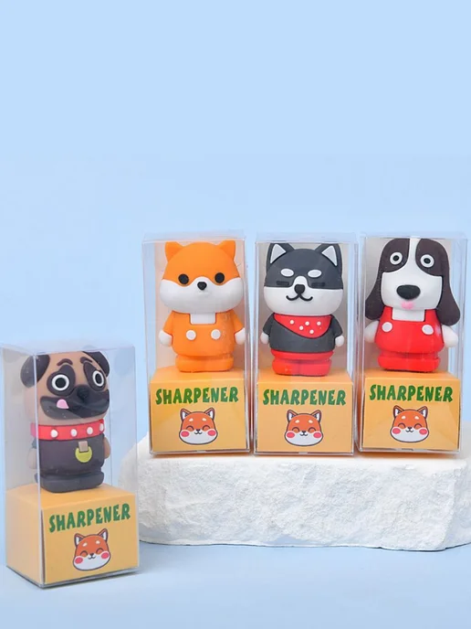 Mr.Sticker Точилка для карандашей собаки Бассет, белый, фото 4
