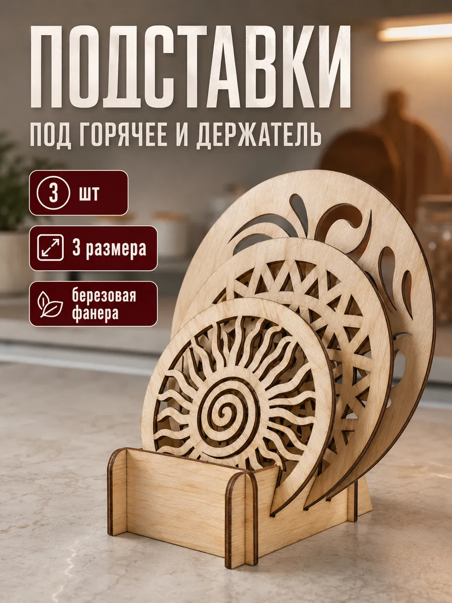 Подставка под горячее из дерева
