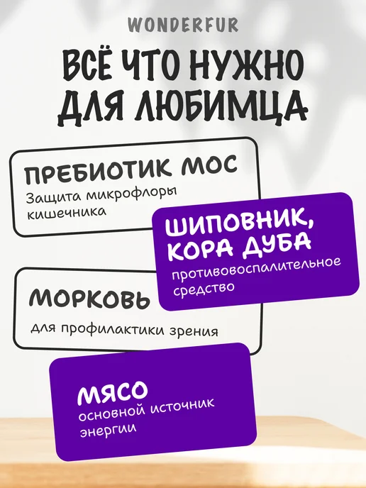Сухой корм WONDERFUR для собак, говядина, 0,8 кг, фото 3