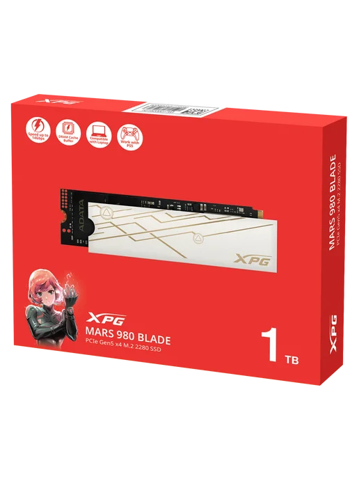 XPG Накопитель SSD 1 ТБ MARS 980 BLADE M.2 2280 (SMAR-980B-1, 1 ТБ, фото 7