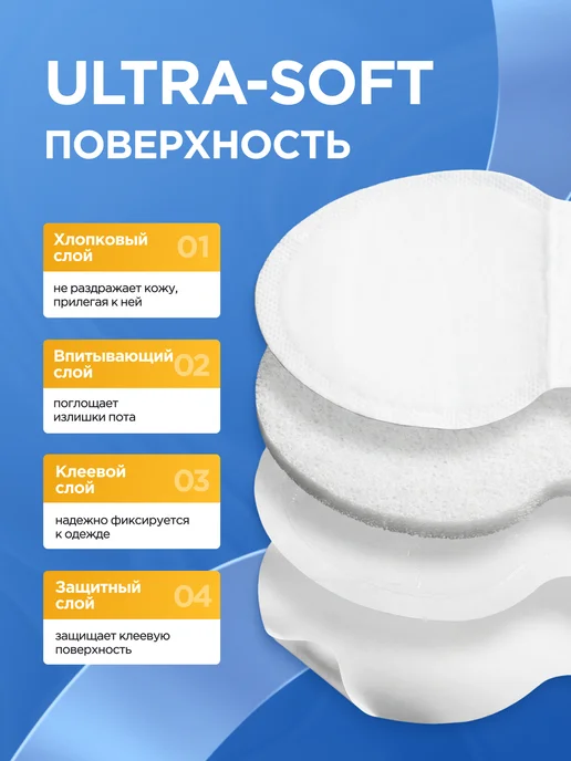 MEDKING Вкладыши прокладки от пота для подмышек, вариант, фото 2