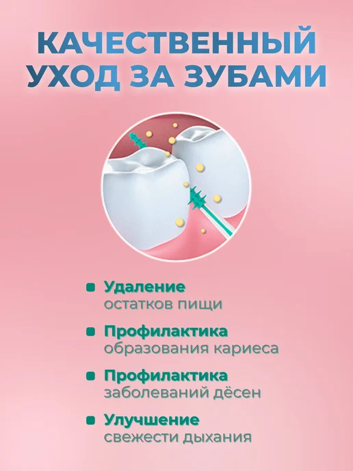 MIXOW Межзубные ершики для зубов и брекетов мятные 40 штук, 100, фото 2