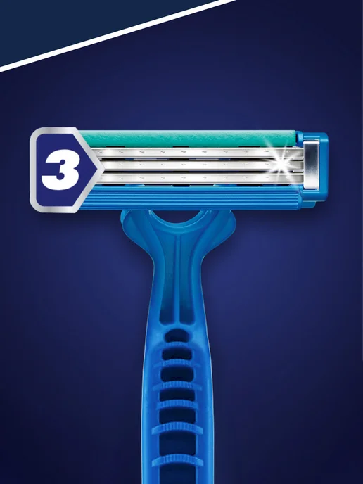 GILLETTE Станки мужские одноразовые Blue 3 Simple для бритья, 16 шт, 16 шт, фото 5