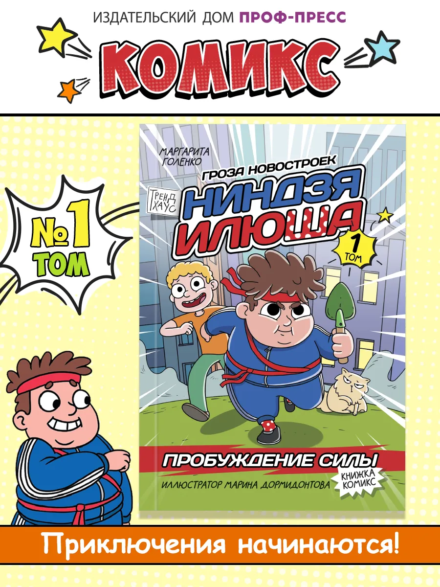 Комикс Ниндзя Илюша Пробуждение силы Том 1