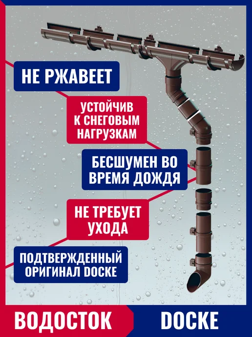 Docke Хомут водосточный универсальный Lux, 1 шт, 1 шт, фото 3