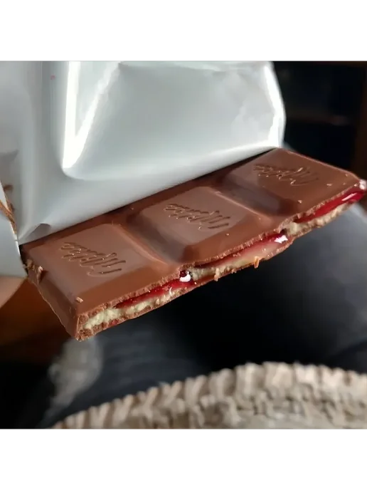 milka Молочный шоколад Милка, Raspberry Cream, бежевый, фото 3